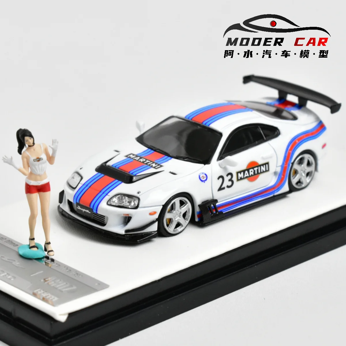 

TM Time Micro 1:64 supra A80Z Martini Diecast Model Car