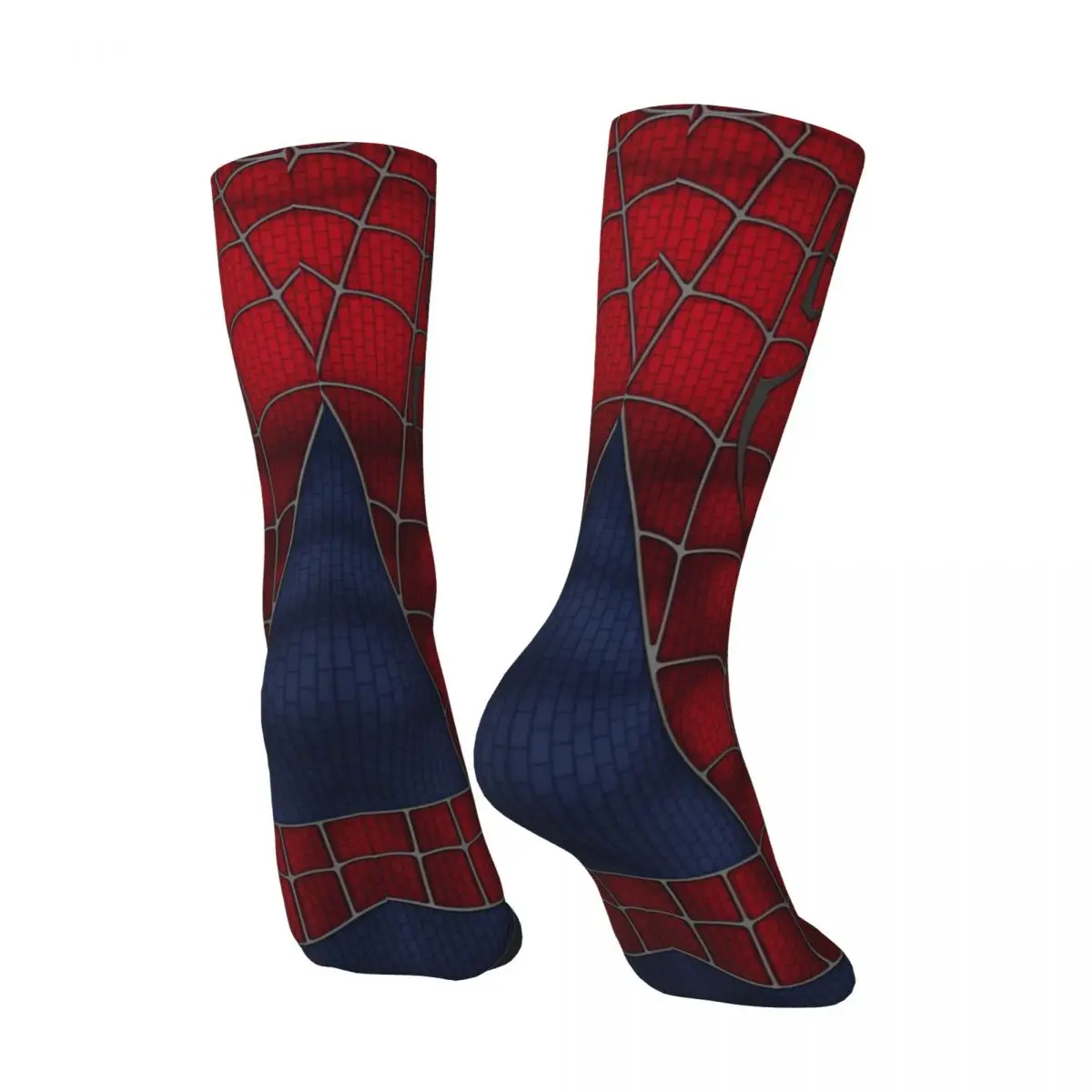 Chaussettes gothiques imprimées Spider-Man, bas antibactériens, chaussettes souples pour le cyclisme, le couple, les objets, l'automne