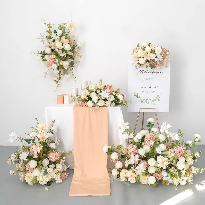 

Wedding diy layout flower decoration dessert table decoration simulation flower row flower live activity window layout flowers