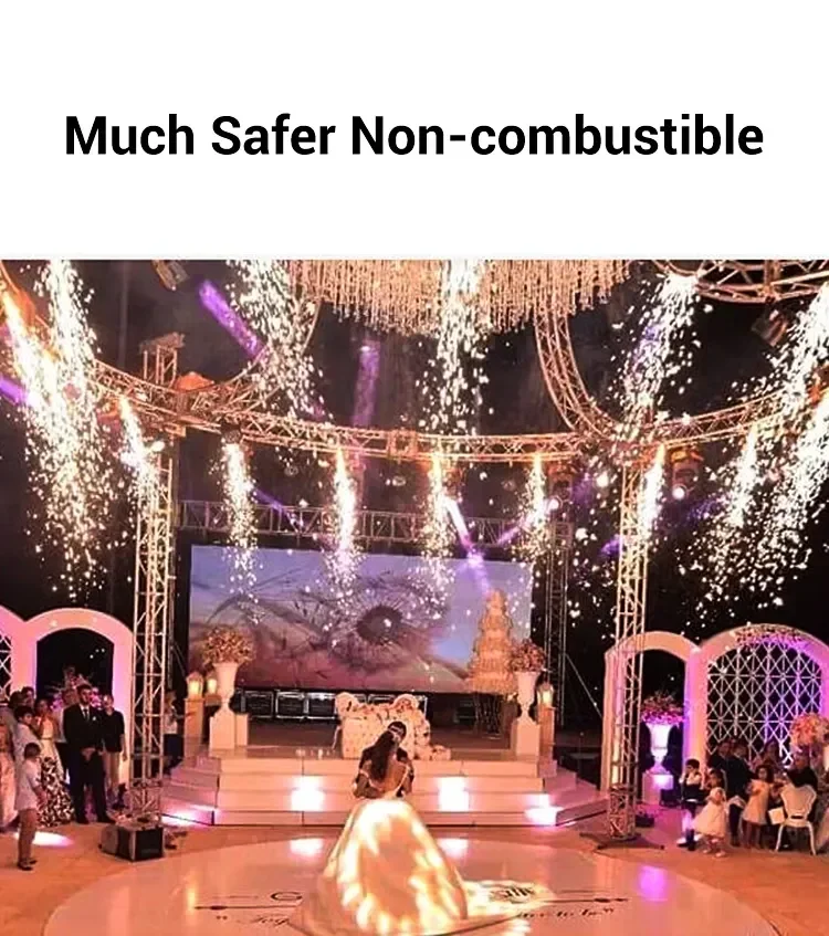 700W Dmx512 Cold Pyro Sparkler Fireworks Electronic Spark Wedding Stage Effect Machine For Event Party DJ Show