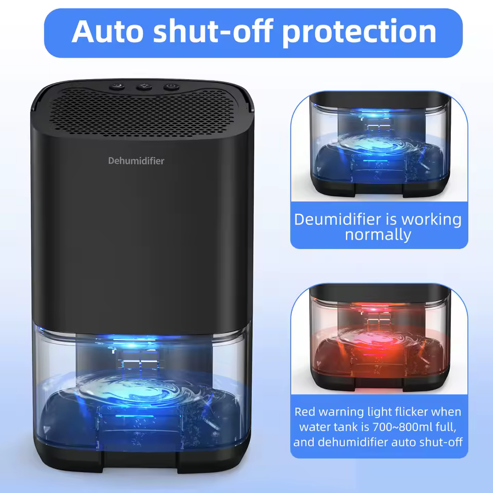 H2102 제습기 물이 모인 모습 이미지