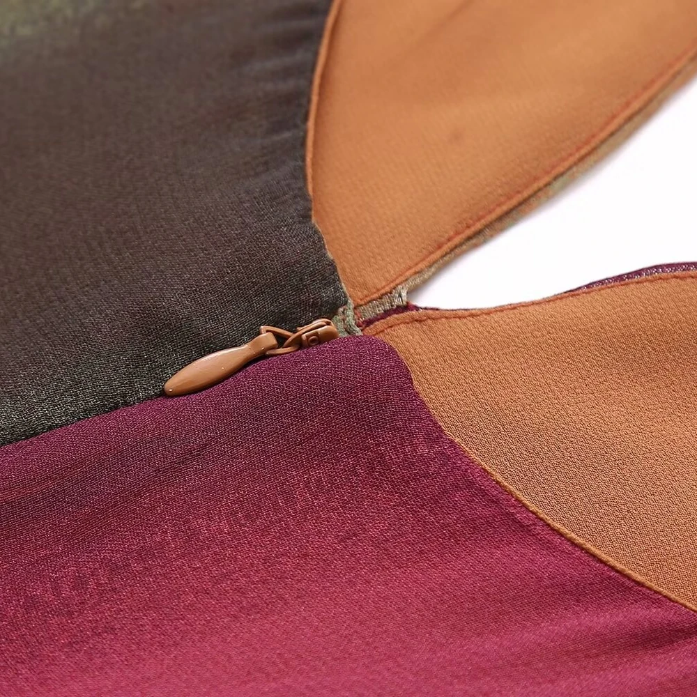 Vestido comprido de camo feminino, vestido maxi vintage feminino, sem mangas, gola V, cintura alta, férias de verão, baile de baile