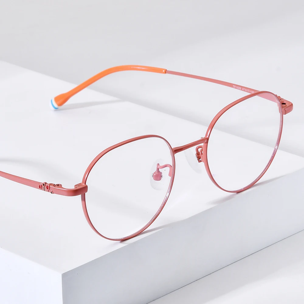NIANZHEN Titanium Alloy Teenage Eyeglasses Round Brand Design Student Glasses Frames Ultralight Kids Eyewear Spectacles NZ1029