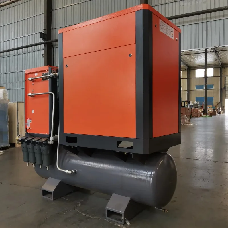 Customized All In One Compressor Air Screw 22kw 16 Bar With Air Dryer