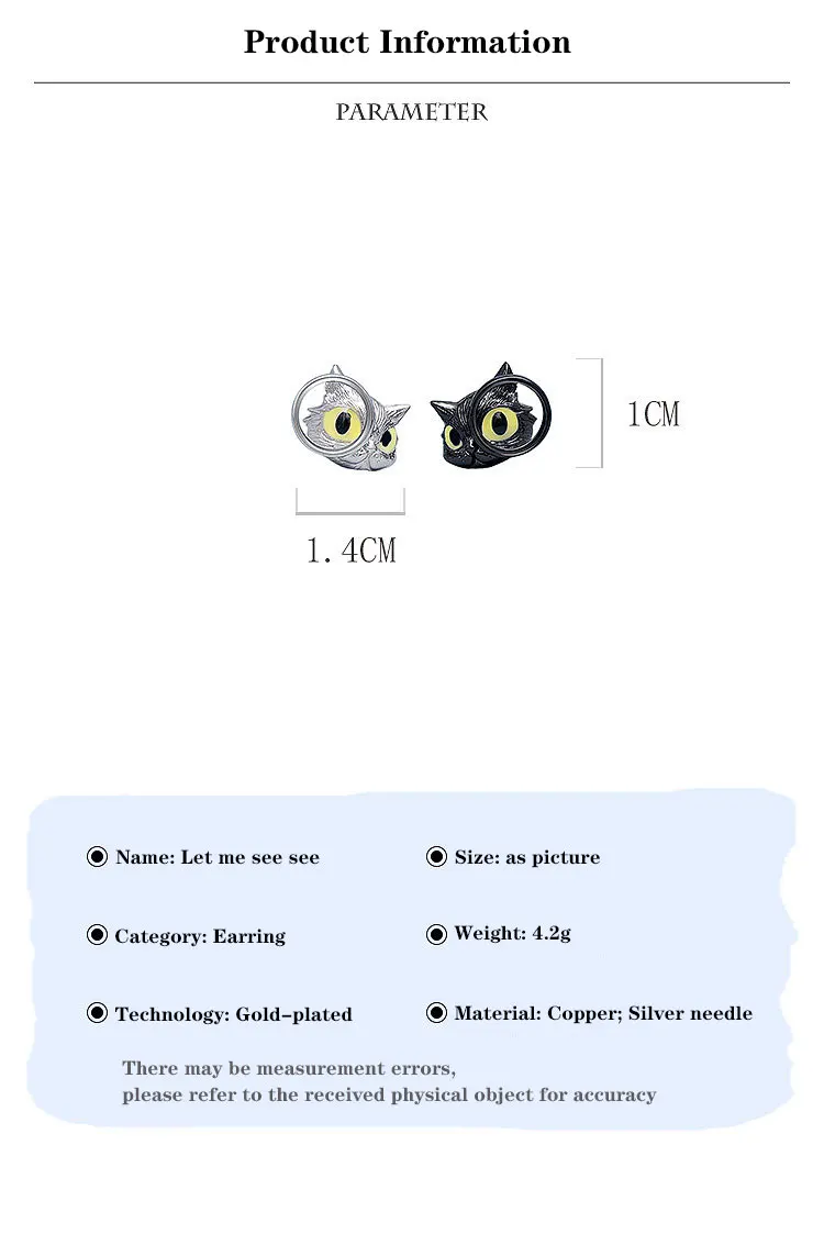 Curious Cat Stud Earrings 17 Curious Cat Stud Earrings Sd0af615ed0a94bfa9cbb908f9b641b8bv