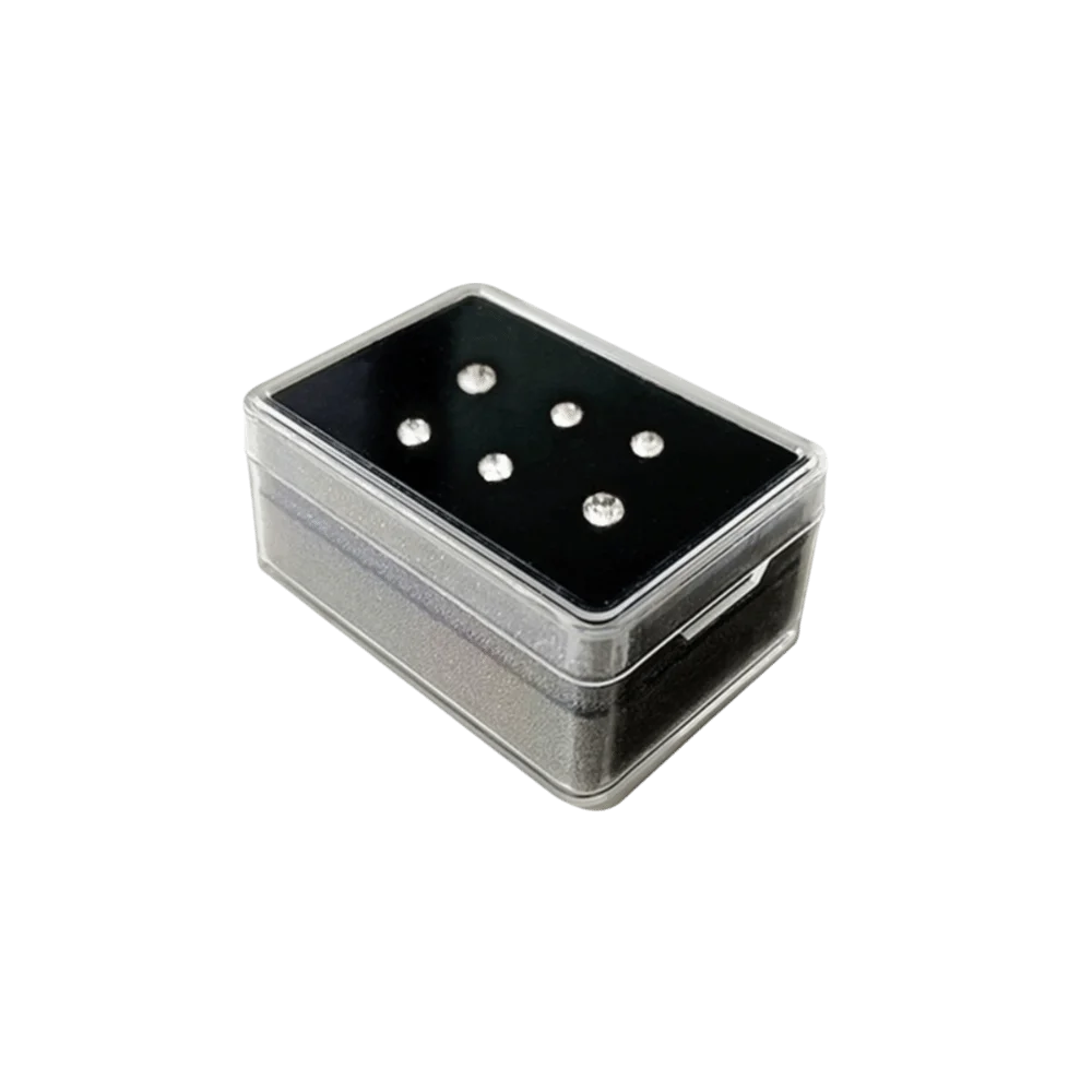 Acrylic Jewelry Display Case with Foam Pad Dust-proof Clear Storage Container Transparent Jewelry Box For Diamond Jewelry