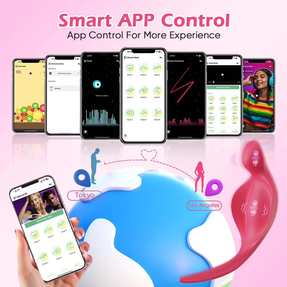 APP التحكم يمكن ارتداؤها سراويل هزاز للنساء البظر الشرج محفز الإناث الاستمناء الكبار لعبة الجنس المثيرة للأزواج 18 +