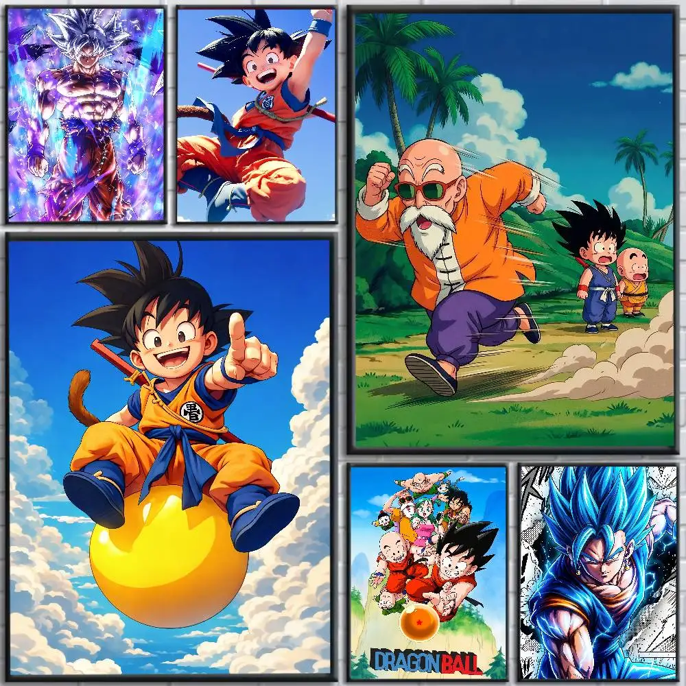 Póster de anime Dragon Ball, torneo de poder, arte de pared en lienzo HD, impresión impermeable, decoración para dormitorio