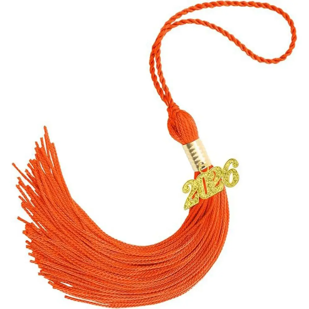 Polyester Alloy Academic Tassel Hanging 10 Colors DIY Crafts Graduation Cap Tassel Pure Color 2026 Style Charm Pendant
