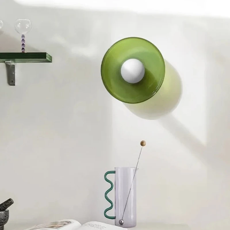 Lampada da ingresso in vetro retrò francese, guardaroba, corridoio medievale, passaggio, balcone, lampada da soffitto