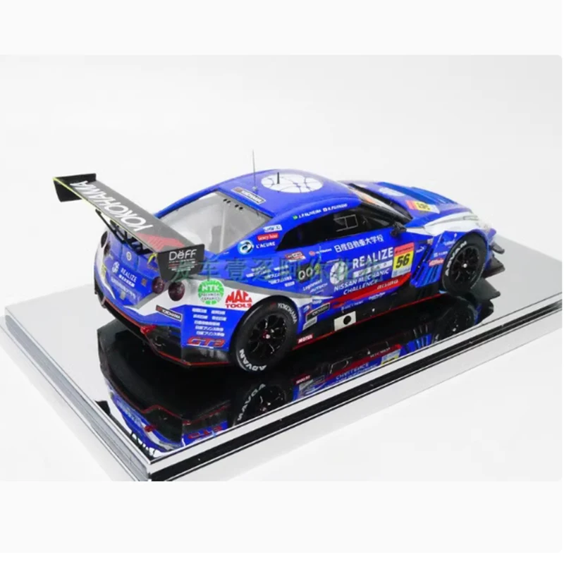 1:43 EBBRO SUPER GT300 GT-R GTR 2020 56# Alloy Racing Model Car Classic Adult Collection Display Souvenirs Gift Boy Toys