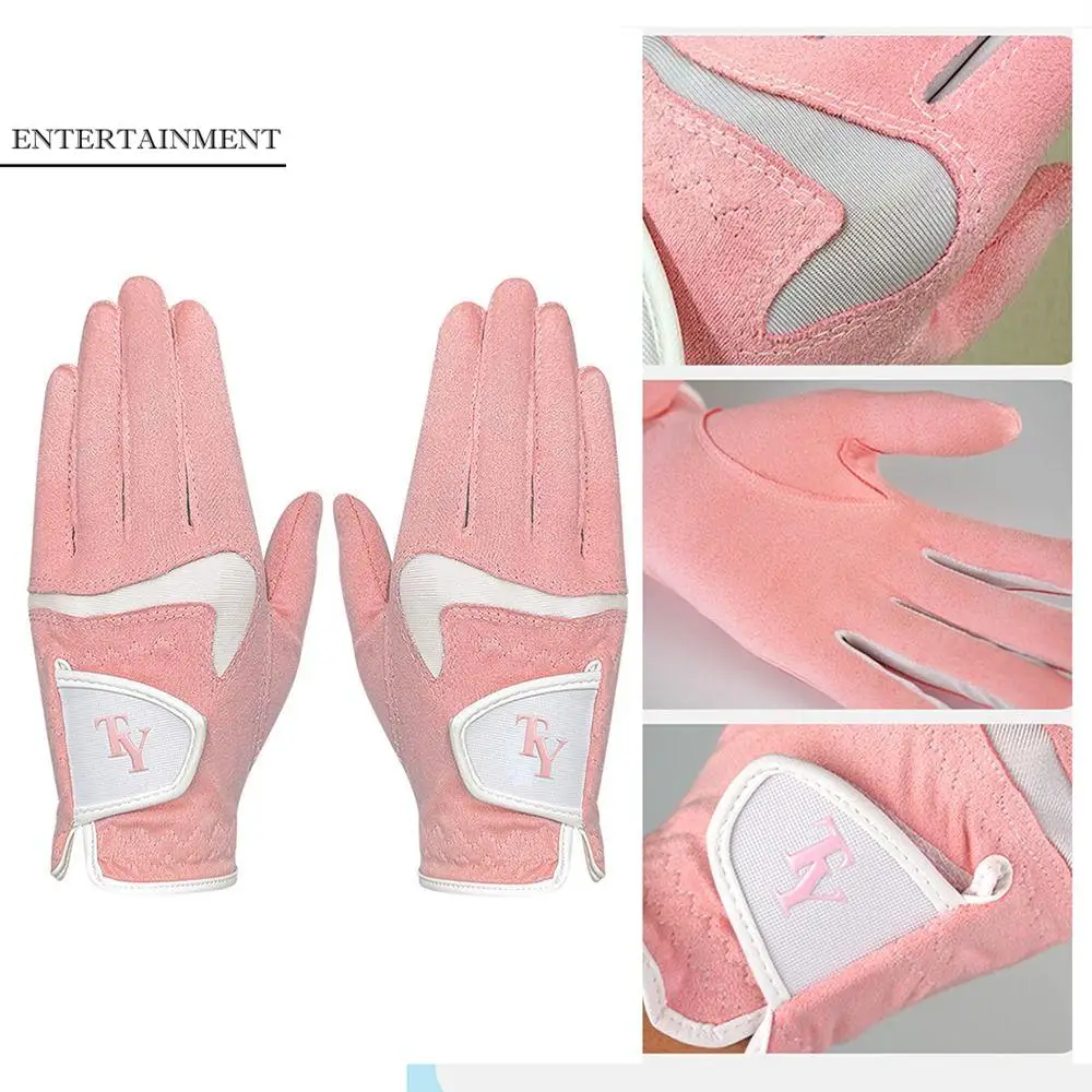 

Дышащие женские перчатки для гольфа, удобные износостойкие перчатки для гольфа с длинными пальцами, прочные эластичные спортивные перчатки для тренировок по гольфу