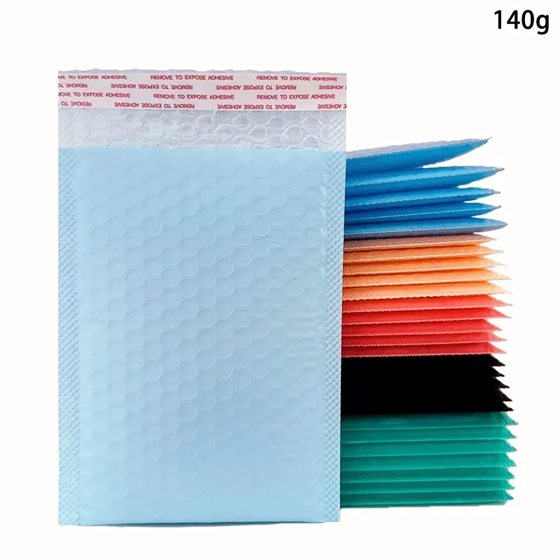 100Pcs Wholesale Bubble Bags Color Plastic Foam Courier Bag Shockproof Padded Shipping Envelope Packing Supplies 13x18cm/18x23cm