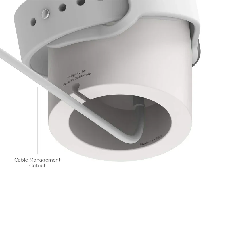 Ladeständer für Apple Watch Serie Ultra/8/SE2/7/6/SE/4/3 49 mm/45 mm/44 mm/42 mm/41 mm/40 mm/38 mm, langlebiger Silikon-Nachttischmodus – Detail 4