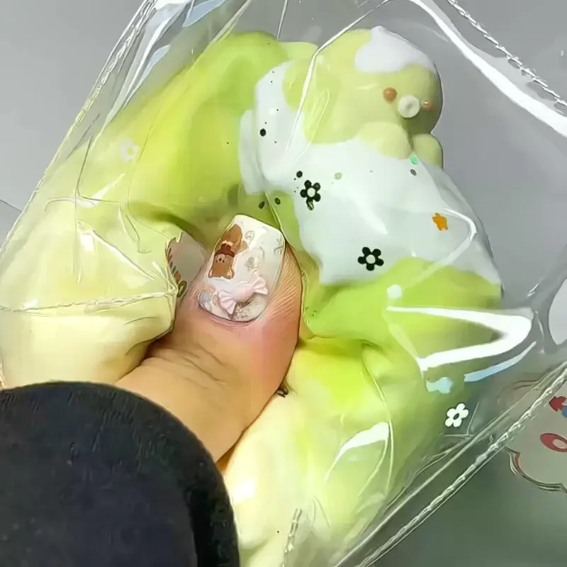 Cute Bean Green Matcha Mini Octopus Cheese Squeeze Slow Rising Stress Relief Toy Cream Mud Soft Sensory Toy