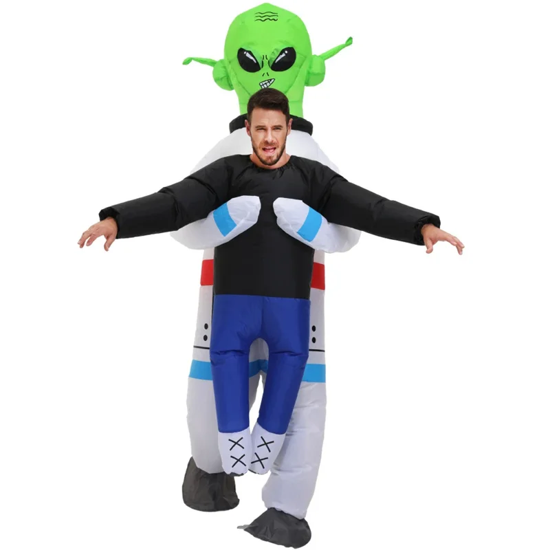 Tier Alien aufblasbar und Anzüge Astronauten Cosplay Anzug Kleid Cary Maskottchen Maskottchen Halloween Party lustige Anzüge für Erwachsene