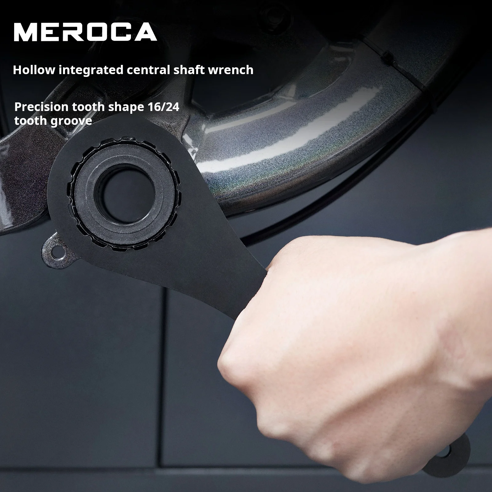 MEROCA Bicycle Bottom Bracket Wrench 44/46/39/40.5/49/52mm 16/24 Notch T47 Notch for IXF GXP Install Repair Bike Tool