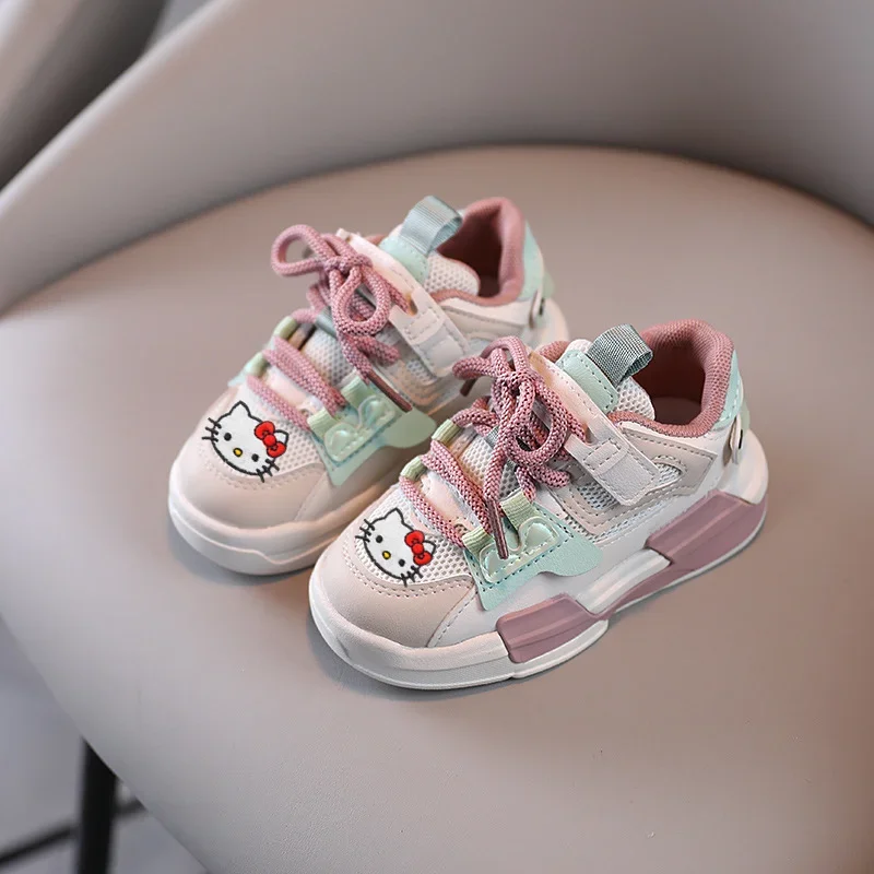 

Sanrio hello kitty girls sports shoes spring and autumn new girls baby casual shoes children running board shoes boys Sneakers