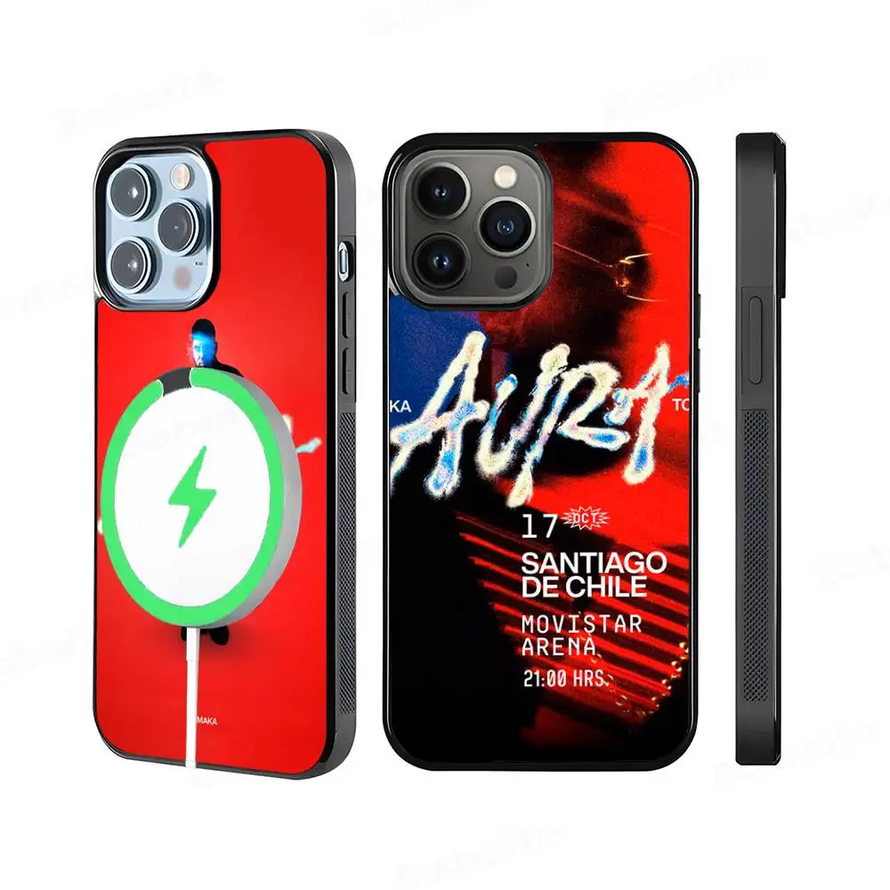 مغني الراب ماكا هالة 2025 جولة جراب هاتف حافظة مغناطيسية آيفون 17 16 14 13 12 15 برو ماكس زائد ل Magsafe غطاء الشحن اللاسلكي #3