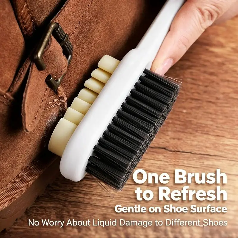 Long Handle Double Sided Shoe Cleaning Brush Portable Multi Functional Household Washing Tool