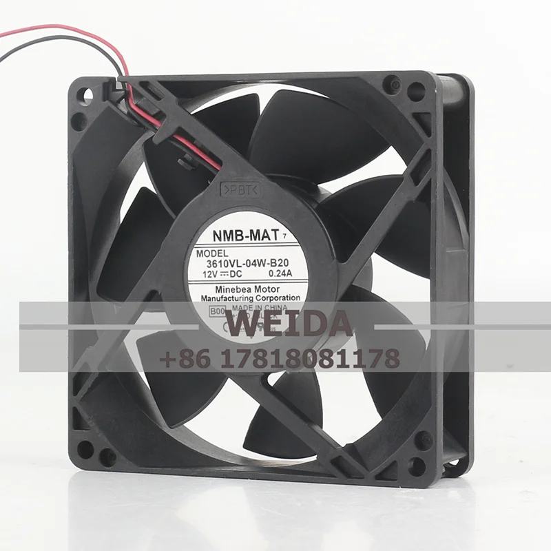 NMB 3610VL-04W-B20/3610VL-04W-B49/B70/B79 DC12v 0.24A  Large air volume double ball chassis equipment cooling fan
