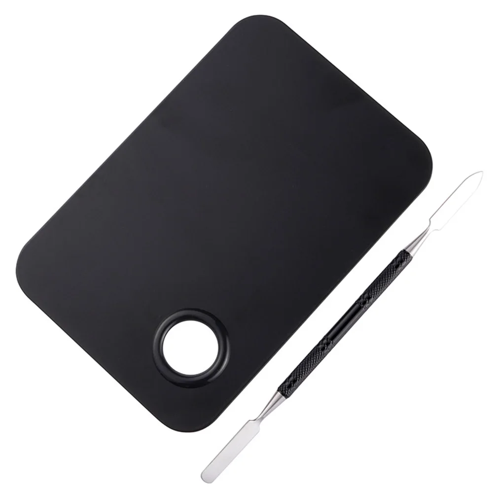 

2 Pcs Miniature Palette Stick Mixing Tool for Nail DIY Manicure Set Stainless Steel Paint Color Blending Professional Use