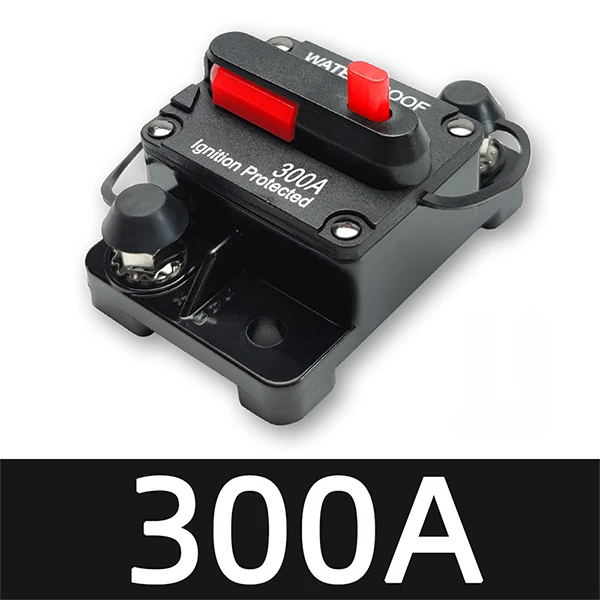 20A bis 300A 12V-48V Leistungsschalter Power Protect Sicherung Trolling mit manuellem Reset Wasserdicht Auto Boot Handbuch 30A 80A 100A 300A