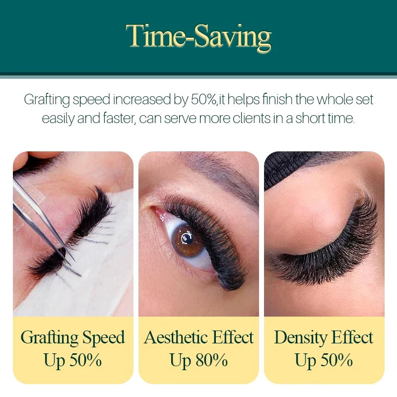 SONG LASHES 16Rows Easy Fan Lashes Blooming Eyelash Extension Austomatic Flowering Volume Lashes soft makeup eyelash