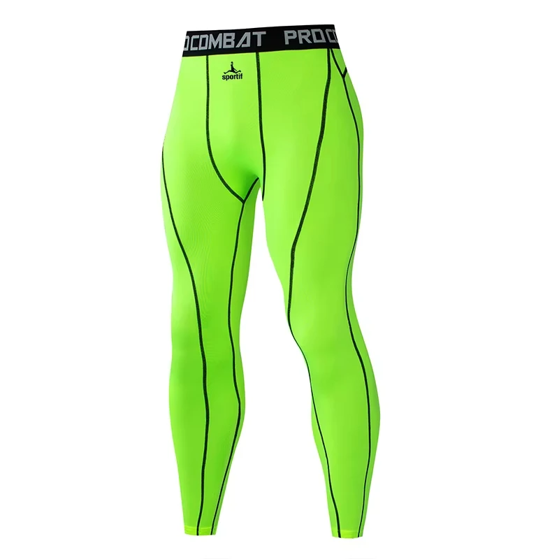 Men Bodybuilding longs Pants Fitness Compression Leggings Train Workout Outfit Male Muscle Alive Elastic Skinny Tights 10082