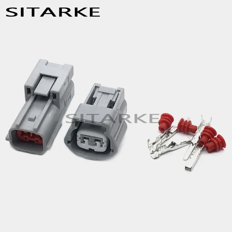 

5 Sets 2 Pin Female Male Automotive Connector Engine Type Water Temperature Sensor Plug For Nissan Hyundai 6189-0772