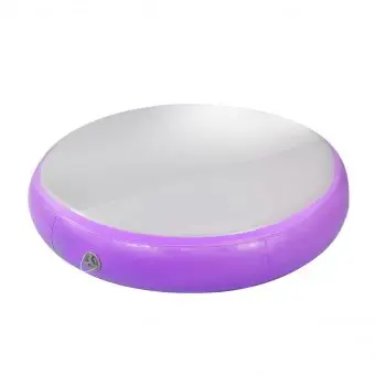 Inflatable Circle Tumbling Round Air Cushion, Professional Gymnastics Yoga Exercise Mat for Home Training for Kids and Adults