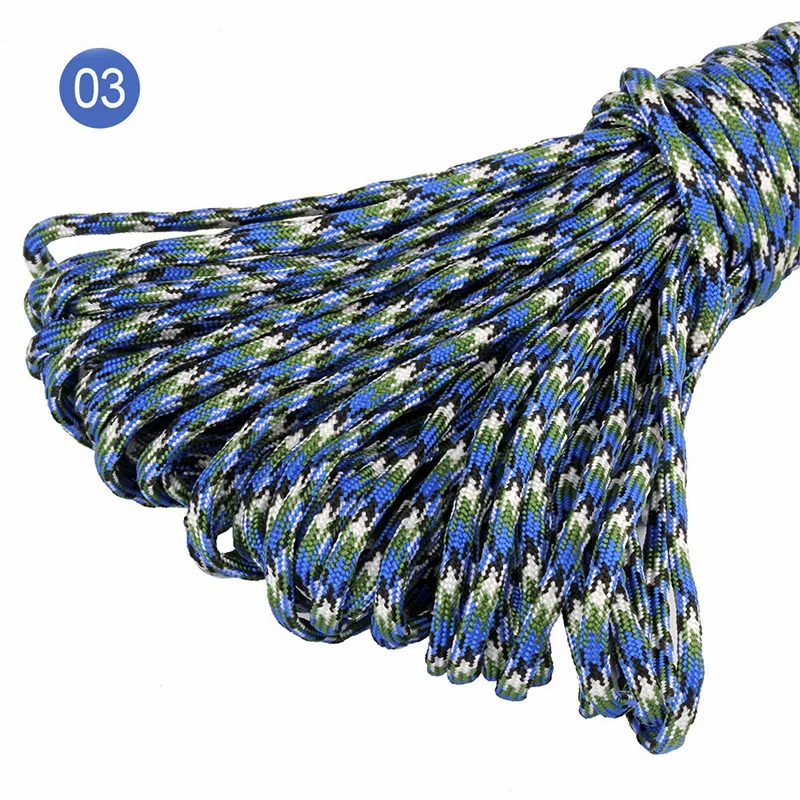 5/10/20M 5mm Outdoor-Zeltseil 7-Kern-Strangseil Camping-Paracord für Taschen, Nähen, Klettern, DIY Handarbeitsmaterial