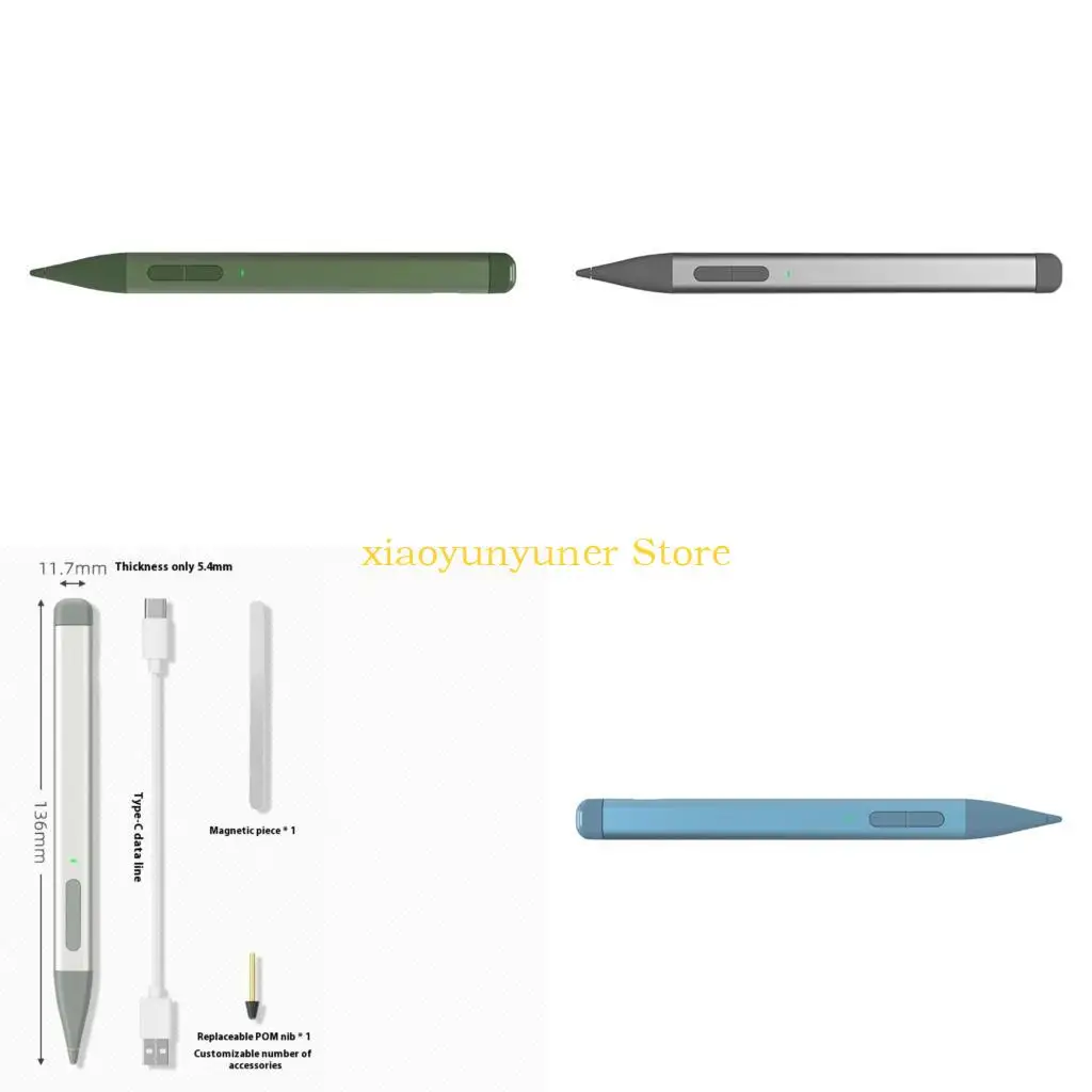 P9JB Styluses Pen for 8/9 Laptop with Touchable Screen Pen with 4096 Pressure Tilt Sensitivity Rejection Accessories