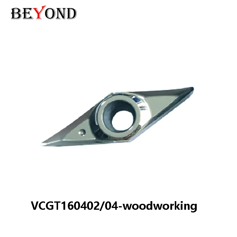 BEYOND VCGT160402 VCGT160404 Woodworking H01 Carbide Inserts VCGT 160402 160404 Lathe Cutter 10pcs/box VCGT1604 CNC Tools