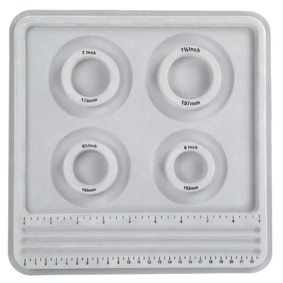 

XUQIAN The Bead Boards Bracelet Sizer Measurement Tool 4 Round Grooves for Jewerly Bracelets Necklaces Making Supplies