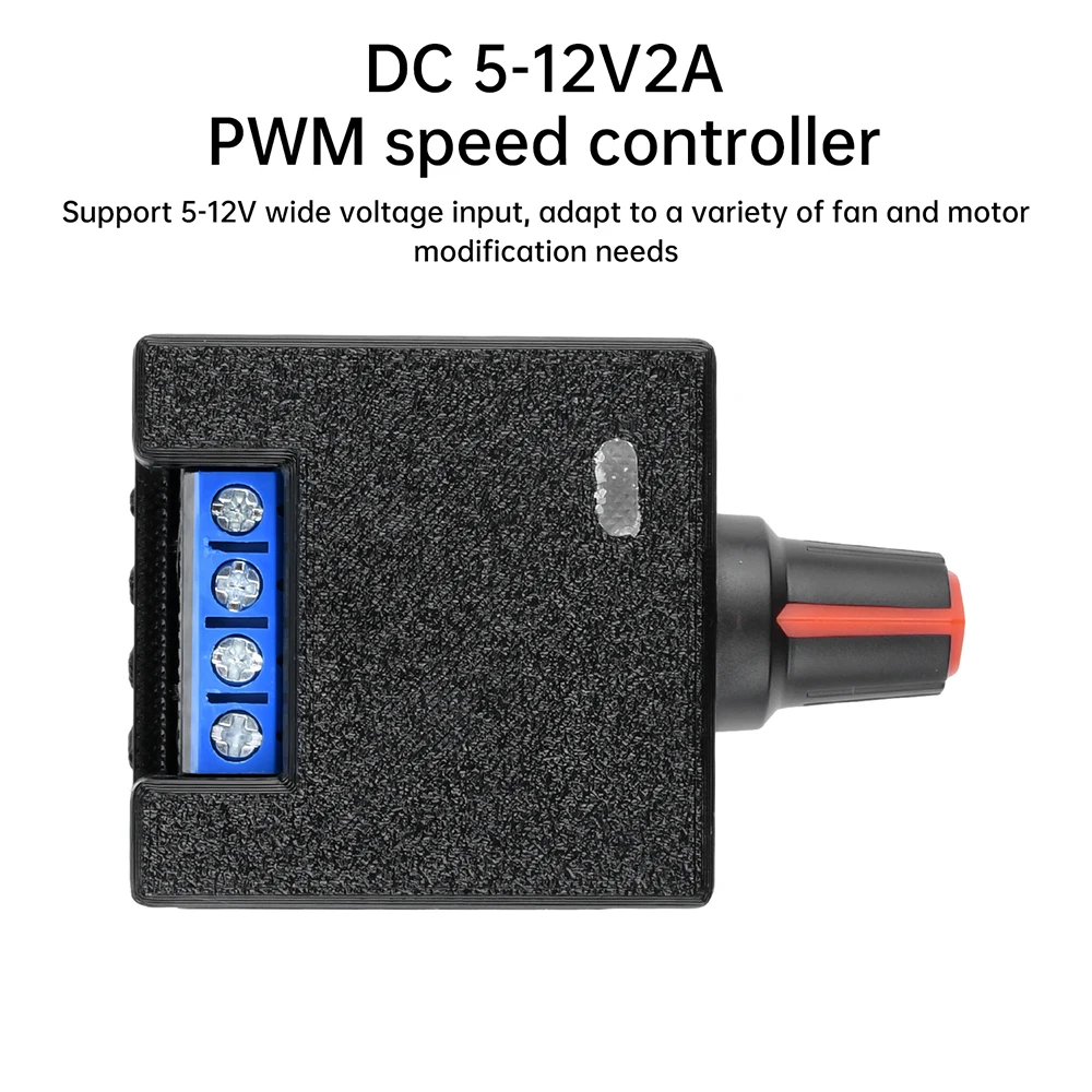 DC 5-12V 2A PWM Regolatore di Velocità Del Computer Violento Ventola Del Motore Modifica Del Motore FAI DA TE Radiatore di Raffreddamento Ad Acqua 1%-100%