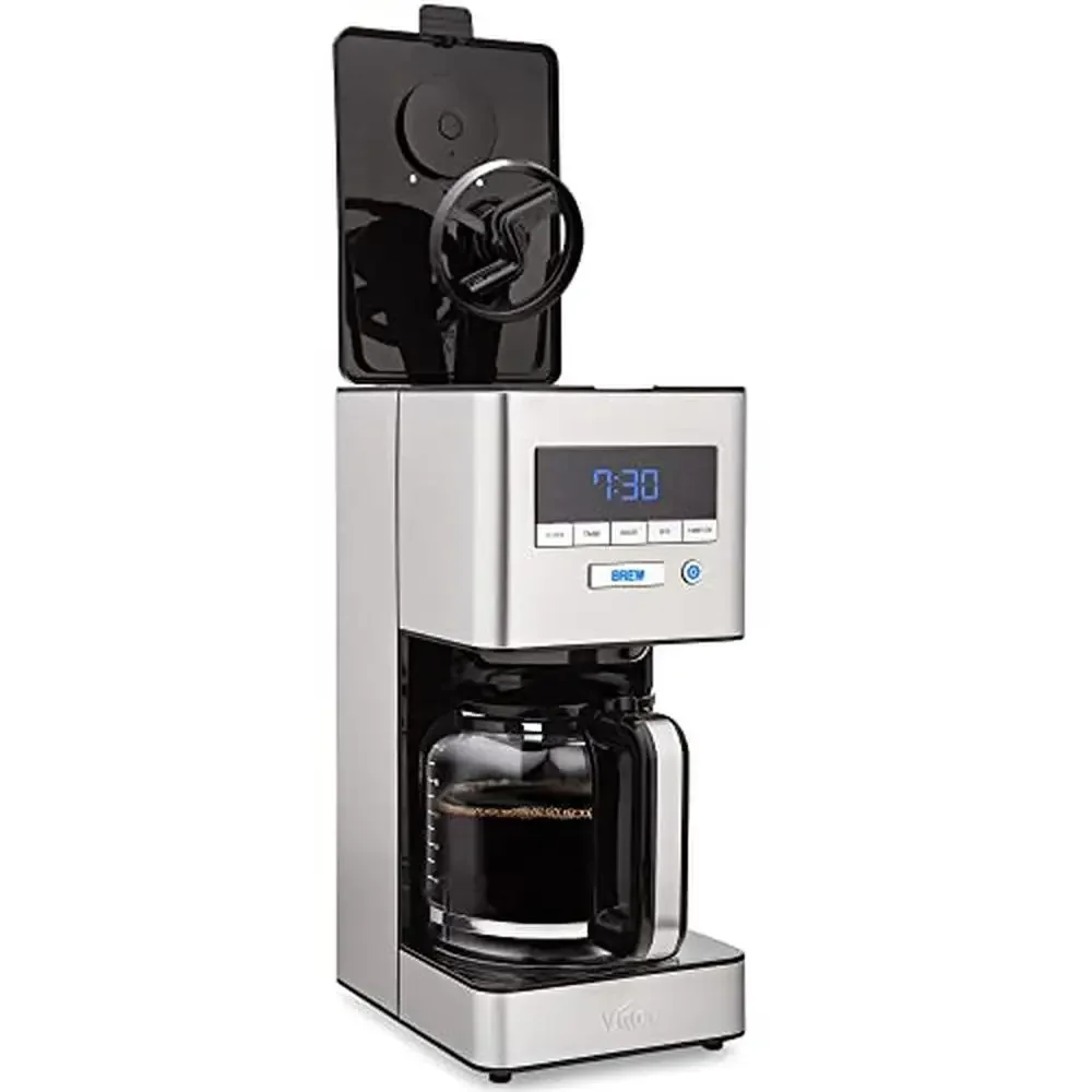 12-Cup Spinning Sprayhead Coffee Maker Programmable with Bloom Feature Auto Shut-Off and Timer Programmable Drip Machine