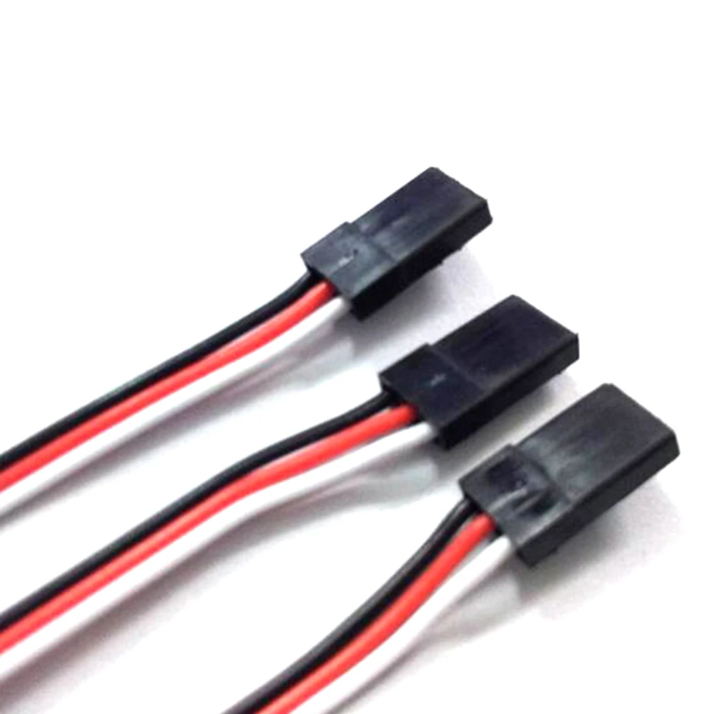 10pcs 100/150/200/300/500MM Servo extension cord Male to Male Connector for JR Plug Servo Extension Lead Wire Cable 10cm