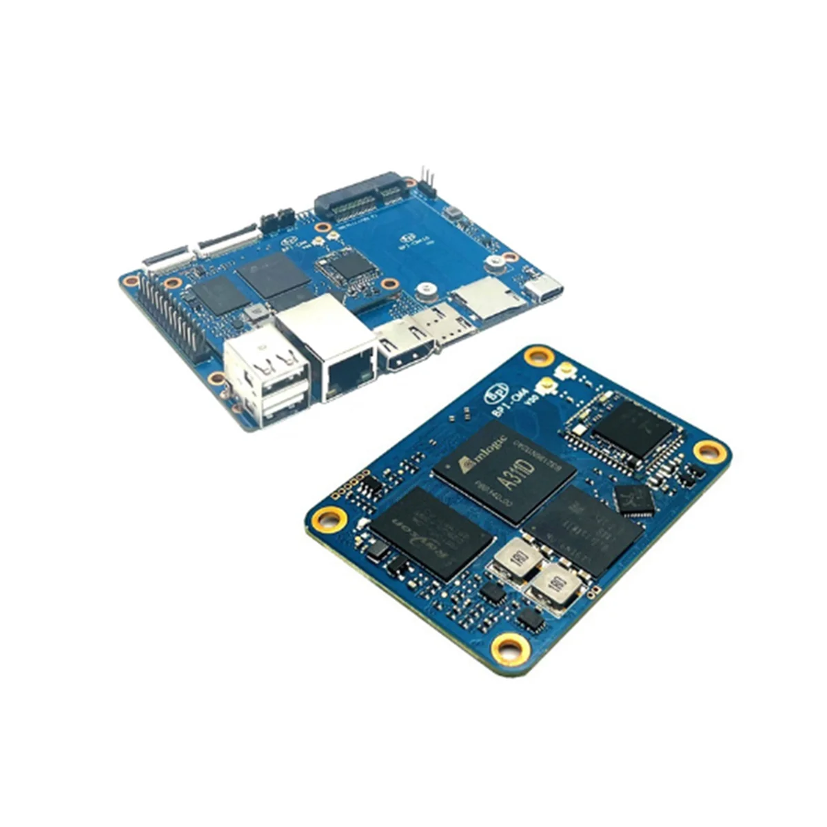 For Banana Pi -CM4 Amlogic A311D for Core ARM -A73 4G LPDDR4 16G EMMC Minipcie Support -Compatible B