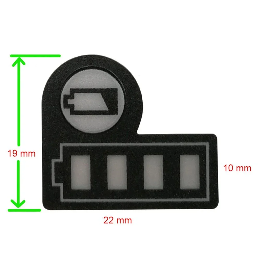 Étiquette LED pour batterie au lithium, 18V, 14.4V, BL1830, BL1430, autocollants durables, capacité de la batterie, noir