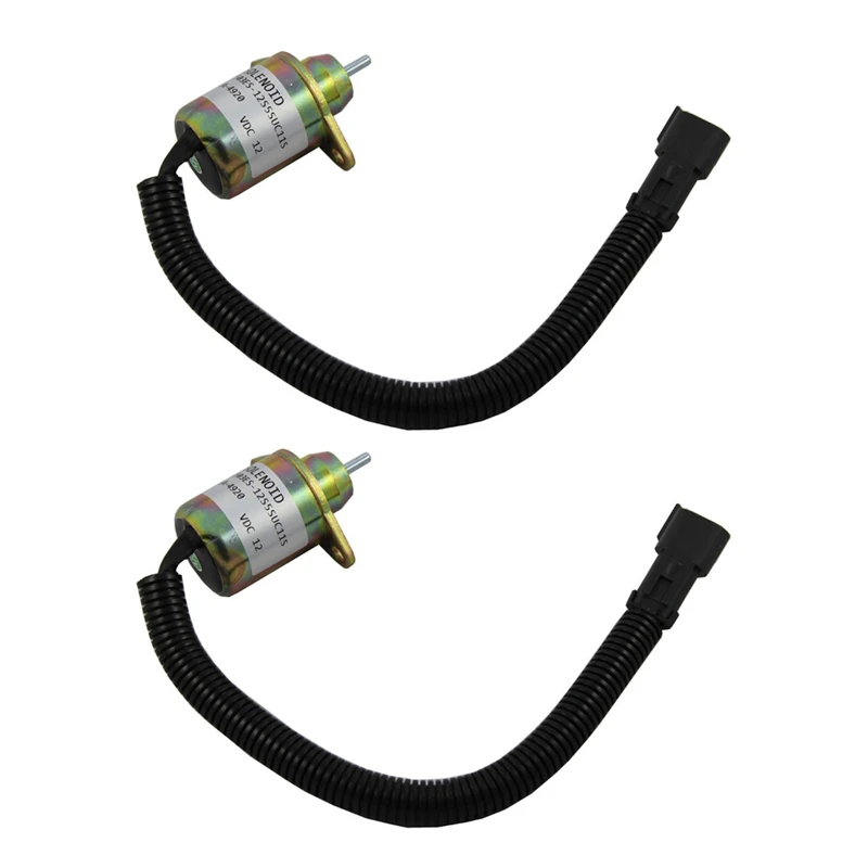 

2X Stop Shut Off Shutdown Solenoid For Yanmar Engine Replaces Thermo King 41-6383