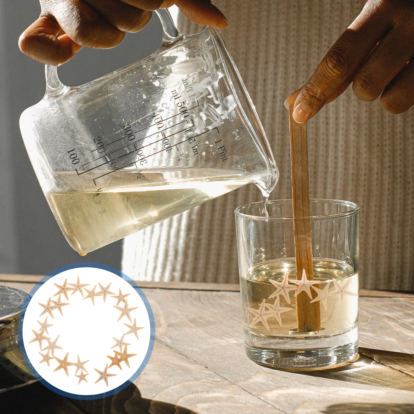 

20Pcs Natural Mini Sea Star Ornaments for DIY Making Epoxy Resin Crafts Beach Theme Ocean Decor and Wedding Decor