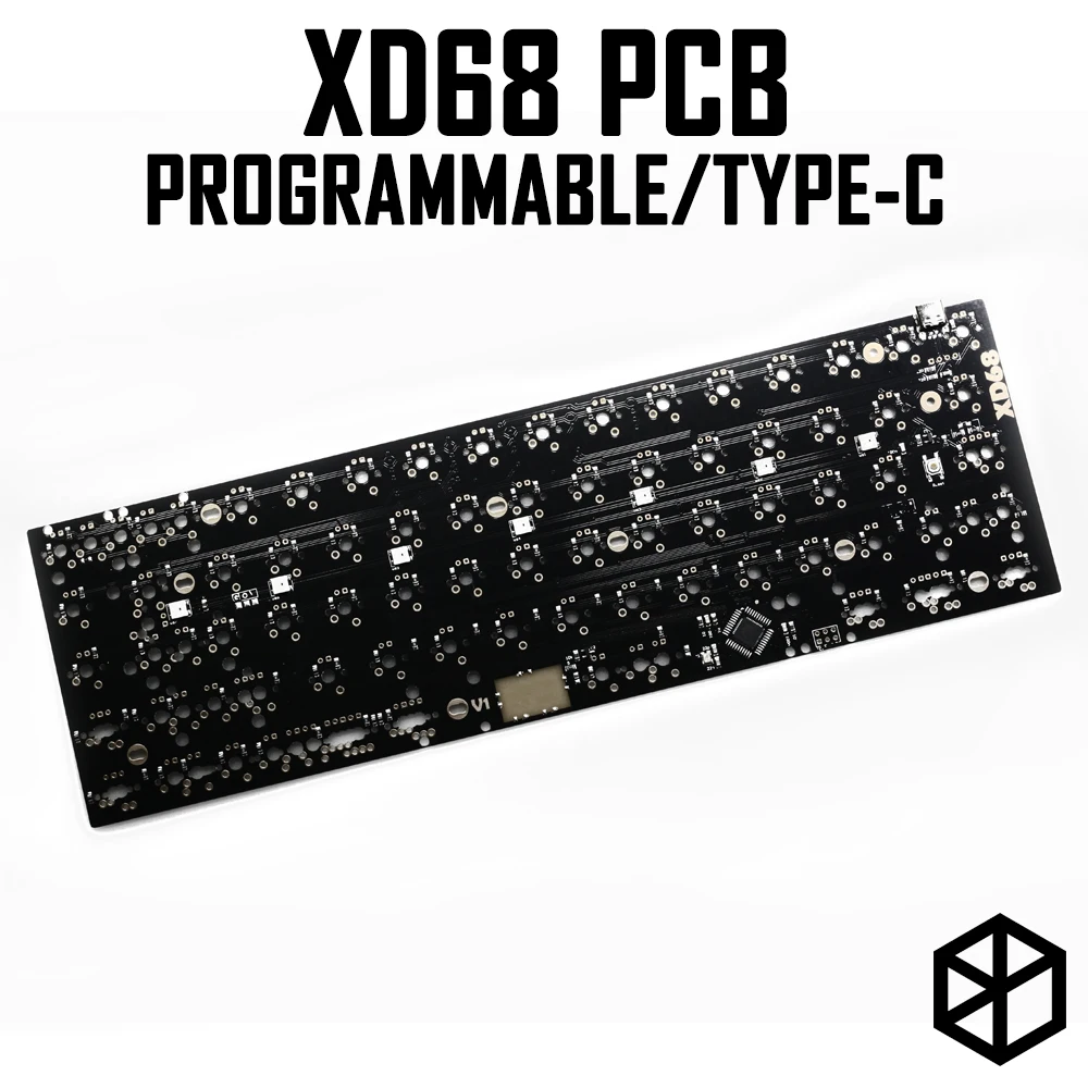 Xiudi xd68 pcb 65% Custom Mechanical Keyboard Support TKG-TOOLS Underglow RGB PCB programmed kle Lots of layouts