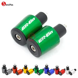 For Kawasaki ER6n Motorcycle Accessories Handlebar End Slider Cap Bar End Balancer with Logo