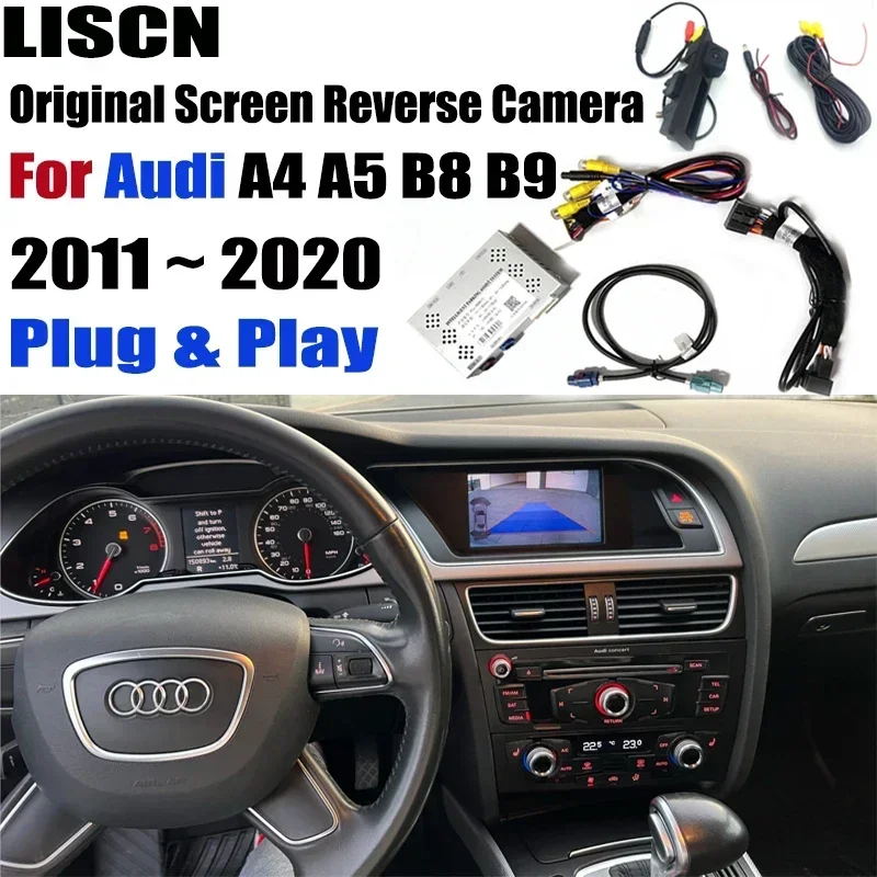 

Для Audi A4 B8 B9 RS4 S4 2009 ~ 2020 OEM-экран Plug and Play/HD Передняя резервная камера заднего вида Парковочная камера заднего вида