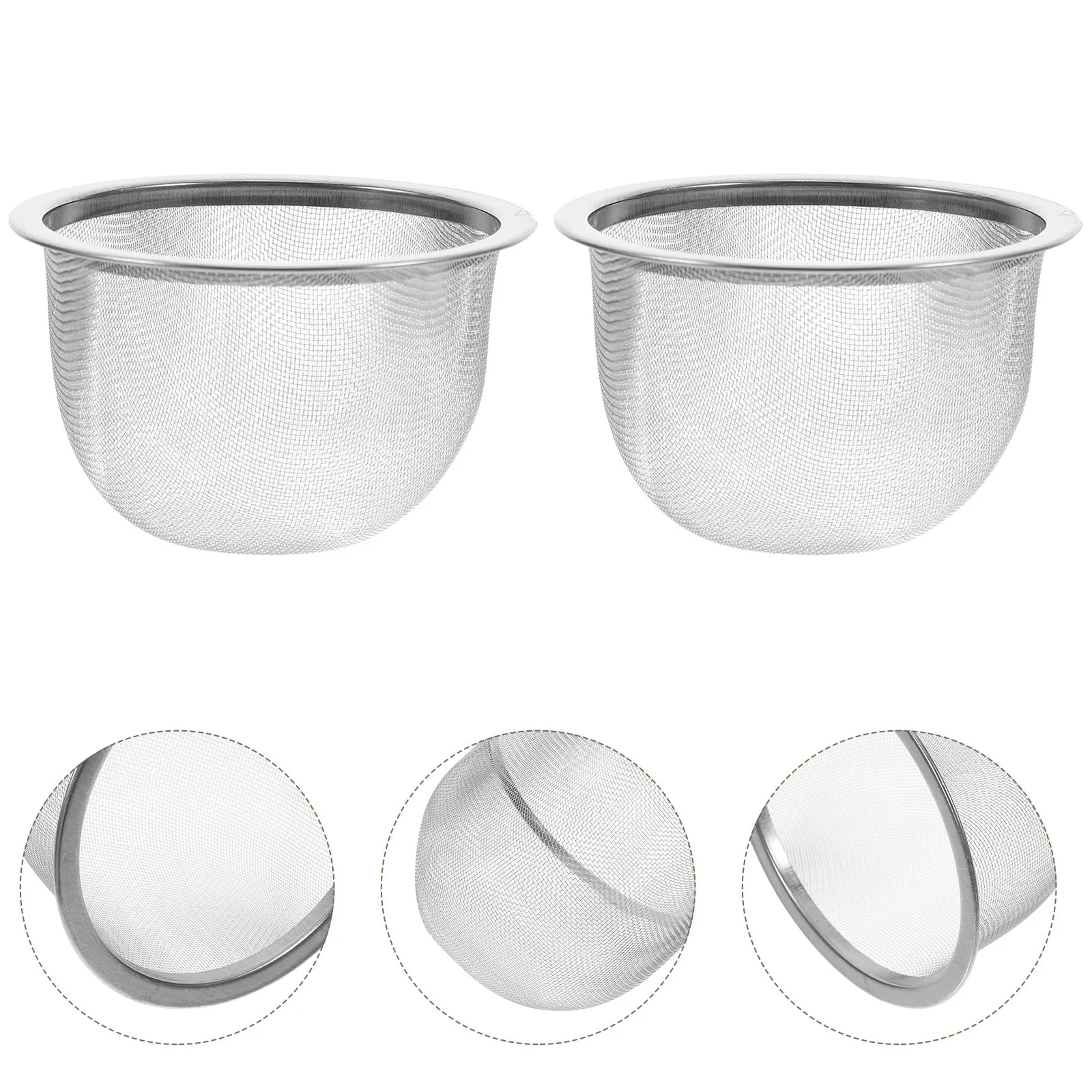 

4 Pcs Tea Filter Stainless Steel Strainer Replacement Infuser Mesh Teapot for Infusers Loose