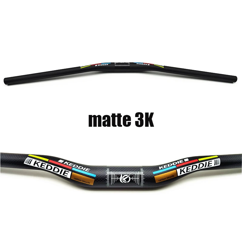 Full Carbon MTB Bike Lenker 31.8*600-760mm Berg Fahrrad Lenker T800 Carbon Leichte Riser Flache Bar 3K Matte