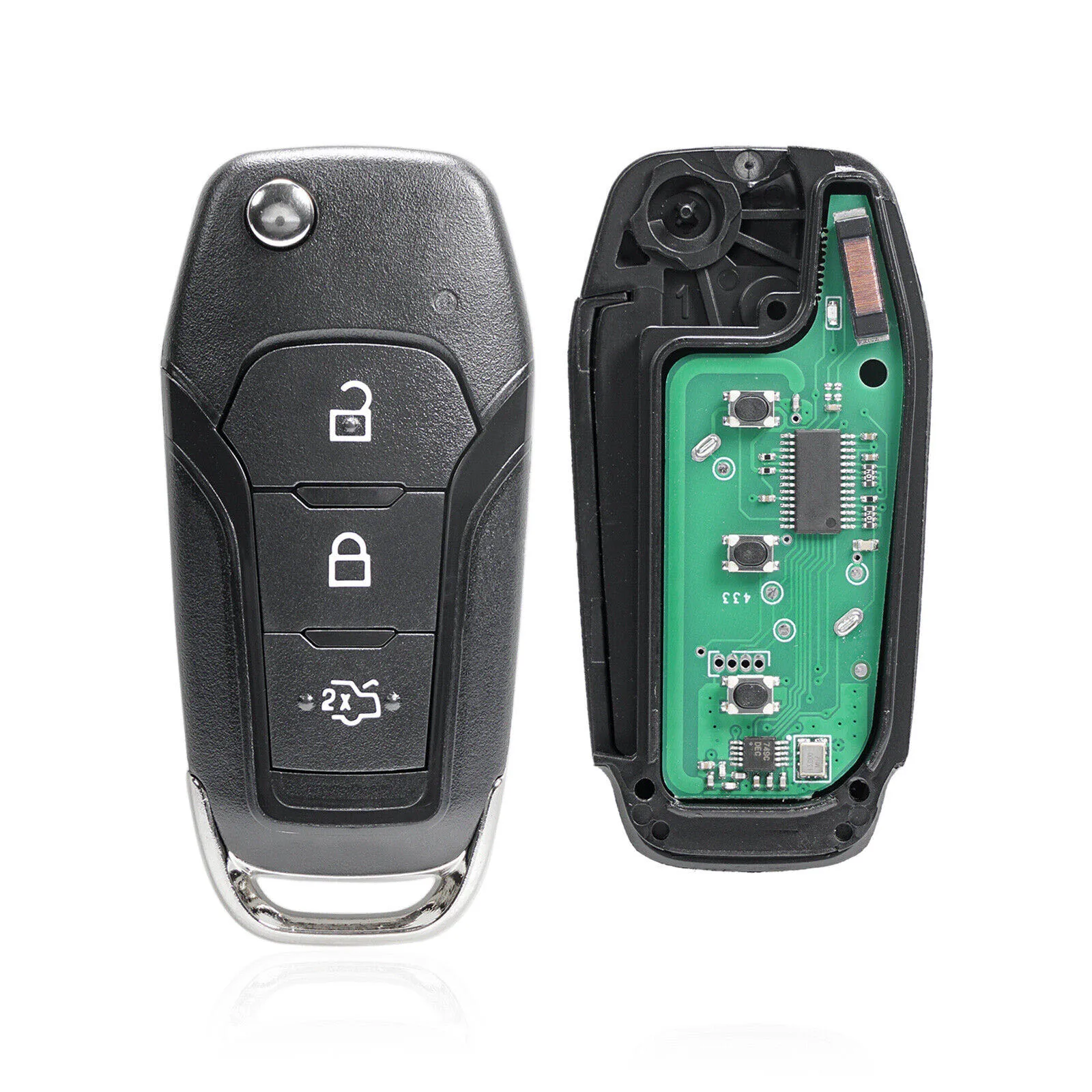 Untuk Ford Transit 2016 2017 2019 Flip Kunci Mobil Remote Fob GK2T-15K601-AA 433Mhz ID49 PCF7945P Chip Suku Cadang Aksesori Otomotif