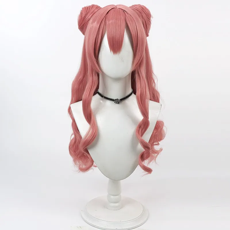 أنيمي خمسة صناديق من موموي ايري كوس شعر مستعار تأثيري هالوين كرنفال الدعائم الطرف الشعر الاصطناعية ألياف مقاومة للحرارة + غطاء شعر مستعار