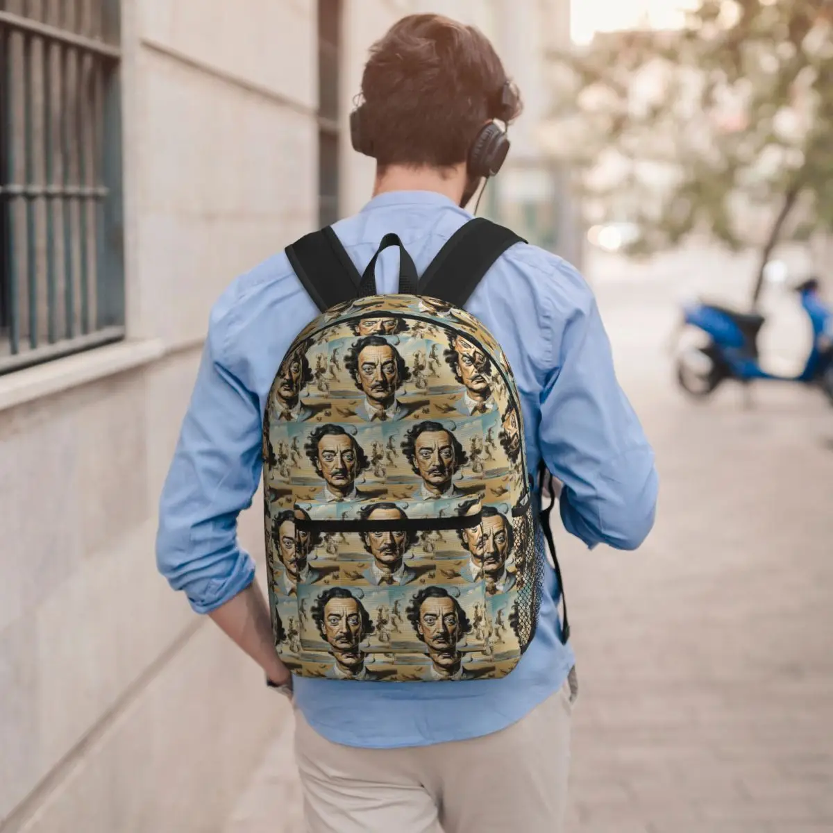 

Salvador Dali Backpack Boys Girls BookBag Kids School Bag Computer Shoulder Bags for Men Women